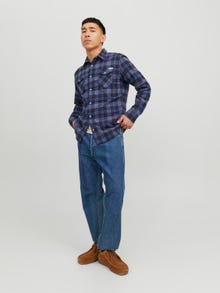 Jack & Jones Slim Fit Geruit overhemd -Vintage Indigo - 12238027