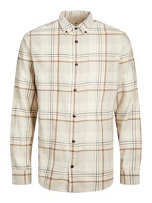 Jack & Jones Camisa de Xadrez Comfort Fit -Island Fossil - 12238032