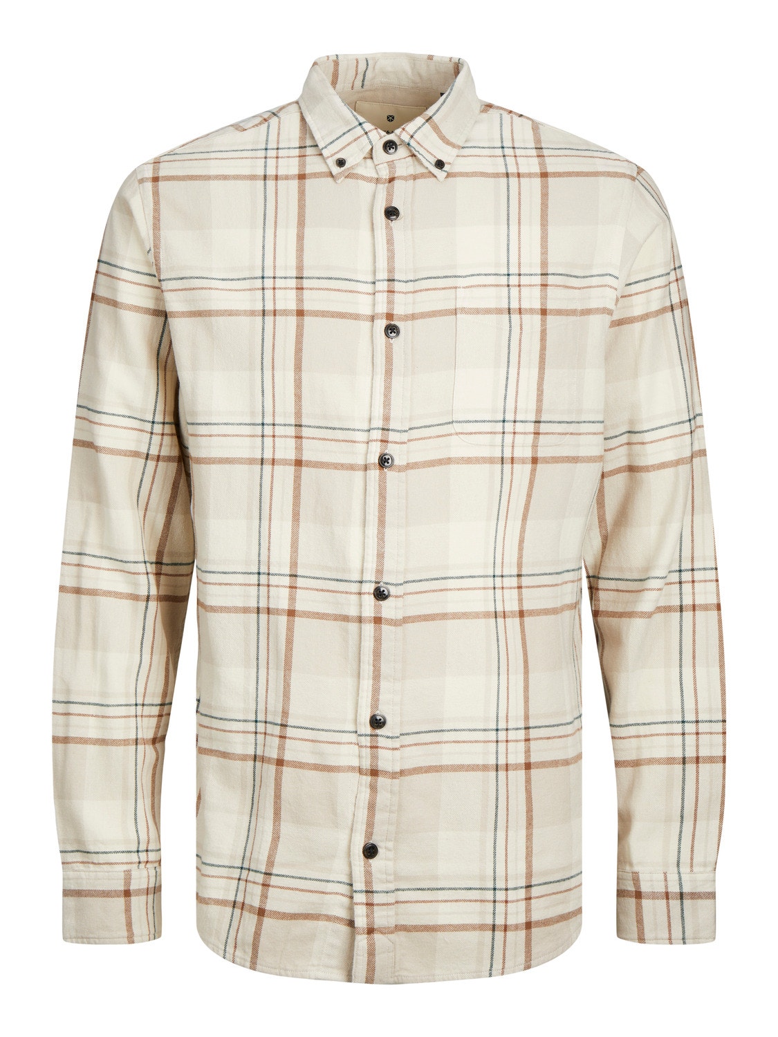 Jack & Jones Camisa de Xadrez Comfort Fit -Island Fossil - 12238032