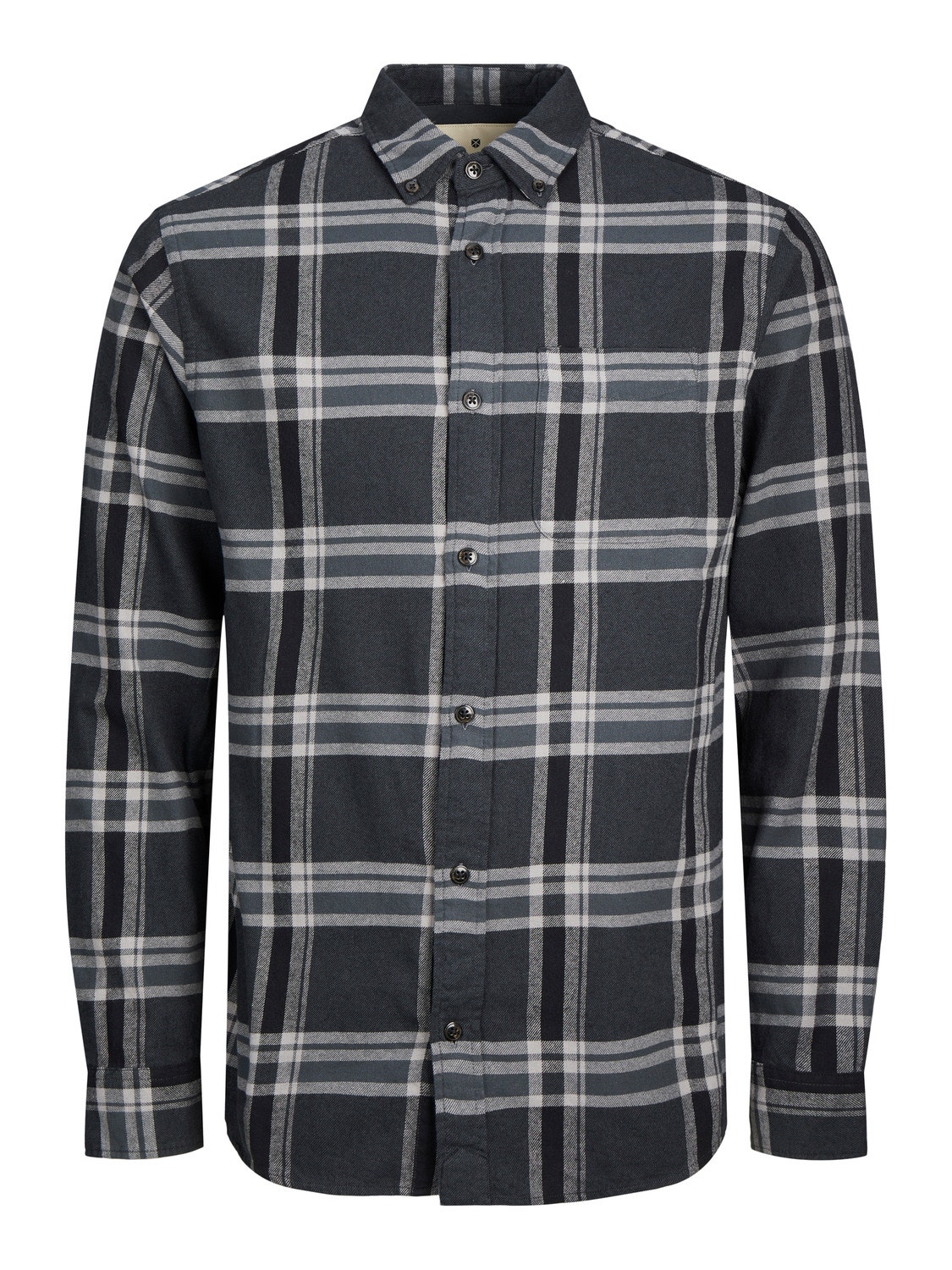 Jack & Jones Camicia a quadri Comfort Fit -Black Sand - 12238032