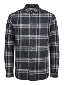 Jack & Jones Comfort Fit Checked shirt -Black Sand - 12238032
