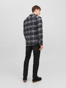 Jack & Jones Comfort Fit Ternet skjorte -Black Sand - 12238032