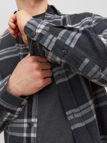 Jack & Jones Comfort Fit Rutete skjorte -Black Sand - 12238032