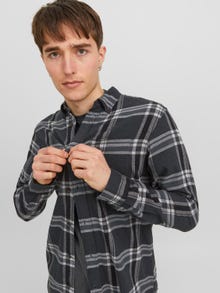 Jack & Jones Camisa a cuadros Comfort Fit -Black Sand - 12238032