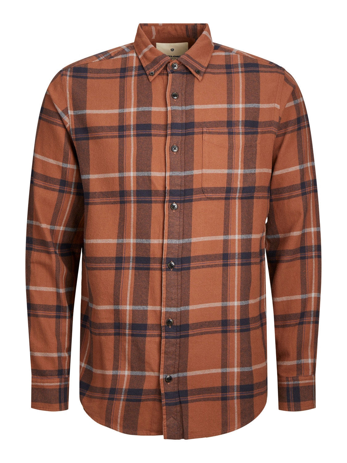 Jack & Jones Comfort Fit Ruudullinen paita -Cambridge Brown - 12238032