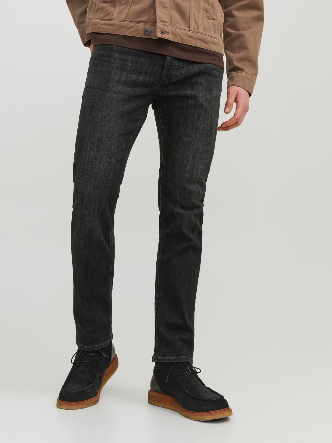 Jack & Jones JJITIM JJORIGINAL AM 388 Slim fit Džíny -Black Denim - 12238095