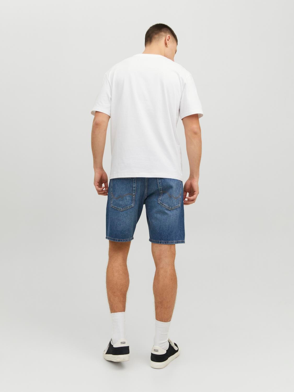 Jack & Jones Nyomott mintás Környak Trikó -White - 12238161