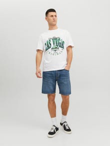 Jack & Jones Tryck Rundringning T-shirt -White - 12238161