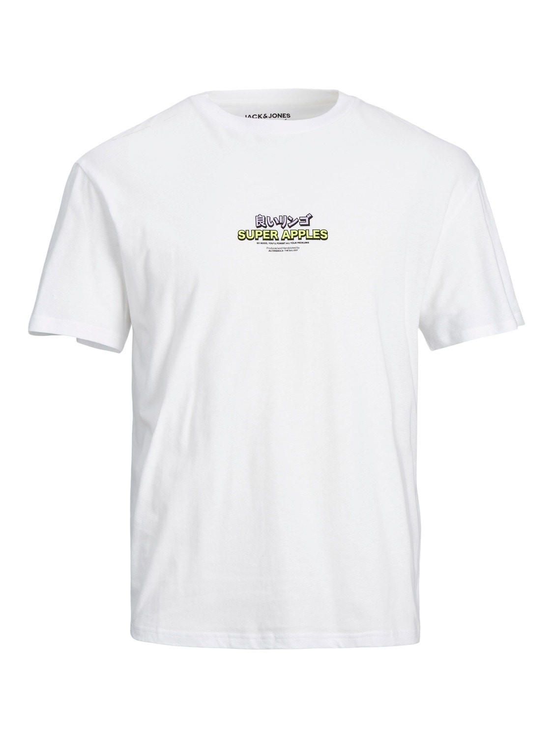 Jack & Jones Gedrukt Ronde hals T-shirt -Bright White - 12238163