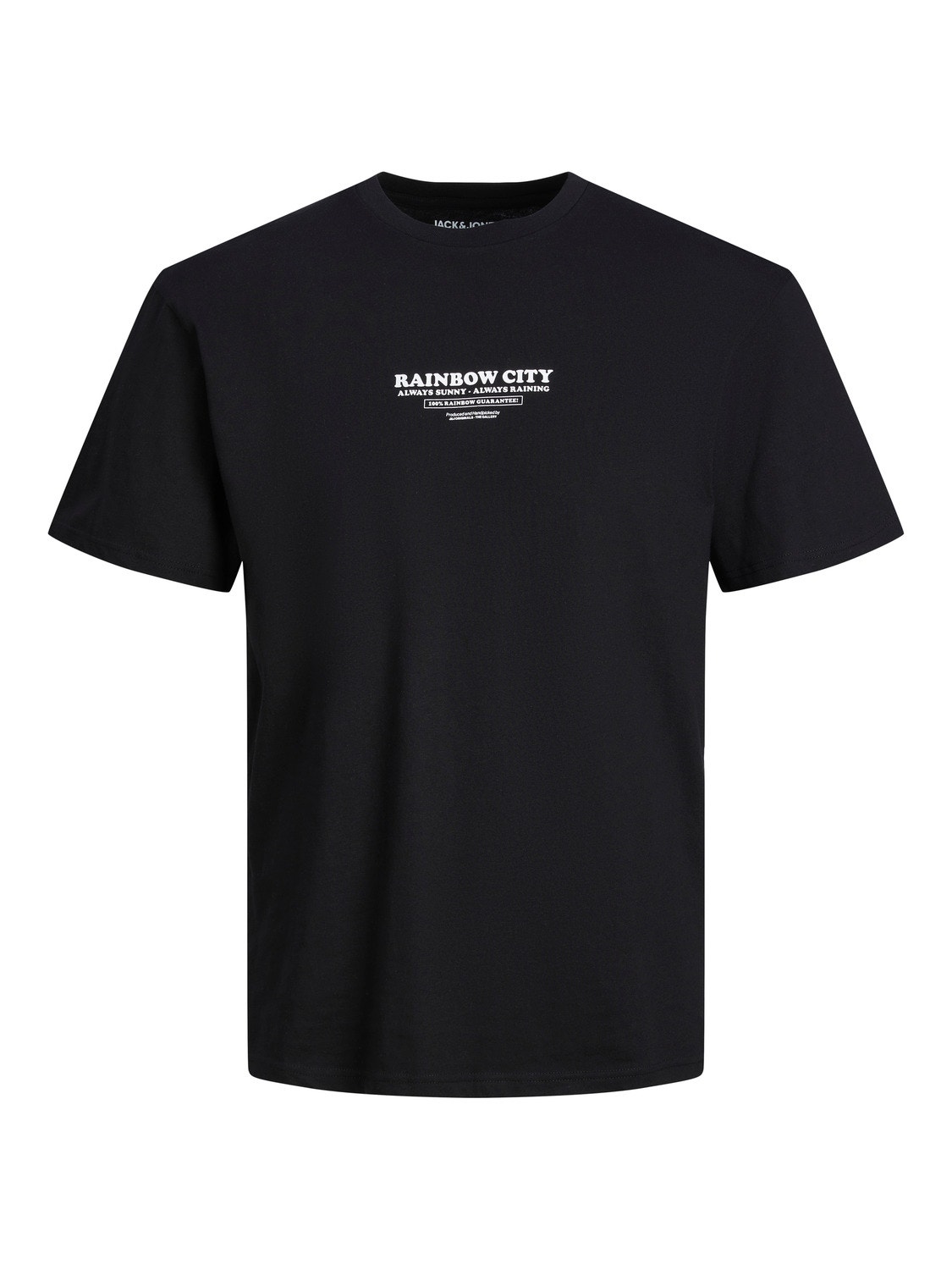 Jack & Jones Printed Crew neck T-shirt -Black - 12238163