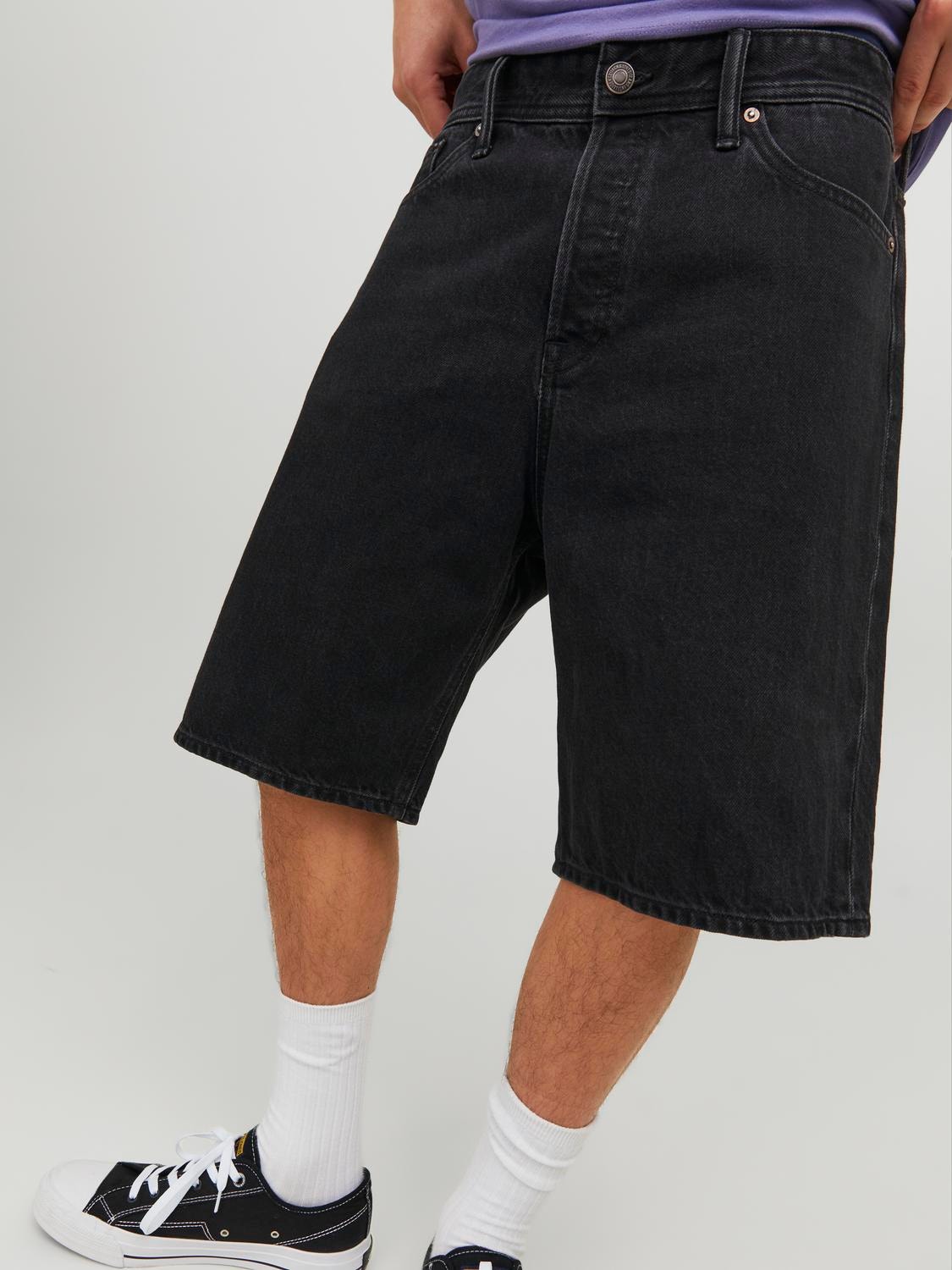 Baggy black jean shorts Clearance