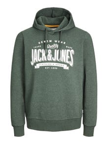 Jack & Jones Logotipas Megztinis su gobtuvu -Mountain View - 12238250