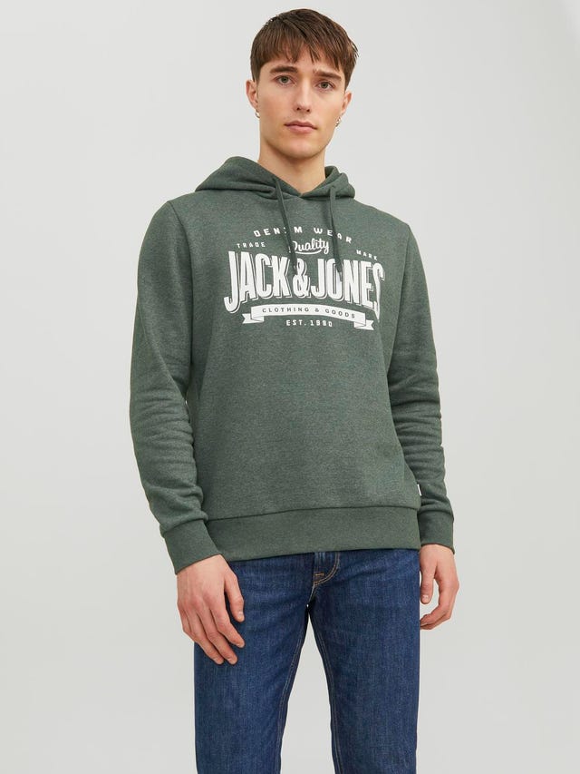 Jack & Jones Logotipas Megztinis su gobtuvu - 12238250