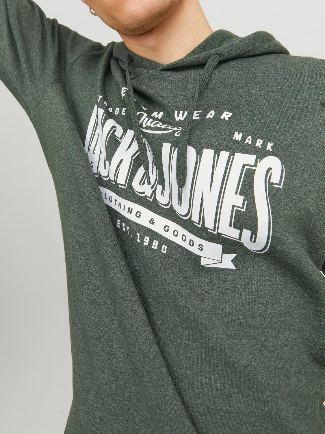 Jack & Jones Hoodie Logo -Mountain View - 12238250