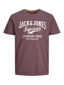 Jack & Jones Logo Ronde hals T-shirt -Port Royale - 12238252
