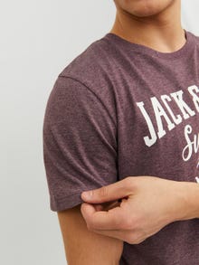 Jack & Jones Z logo Okrągły dekolt T-shirt -Port Royale - 12238252