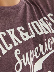 Jack & Jones Logo O-hals T-skjorte -Port Royale - 12238252