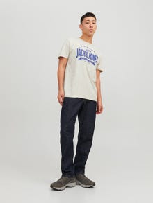 Jack & Jones T-shirt Con logo -White Melange - 12238252