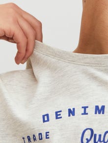 Jack & Jones T-shirt Con logo -White Melange - 12238252