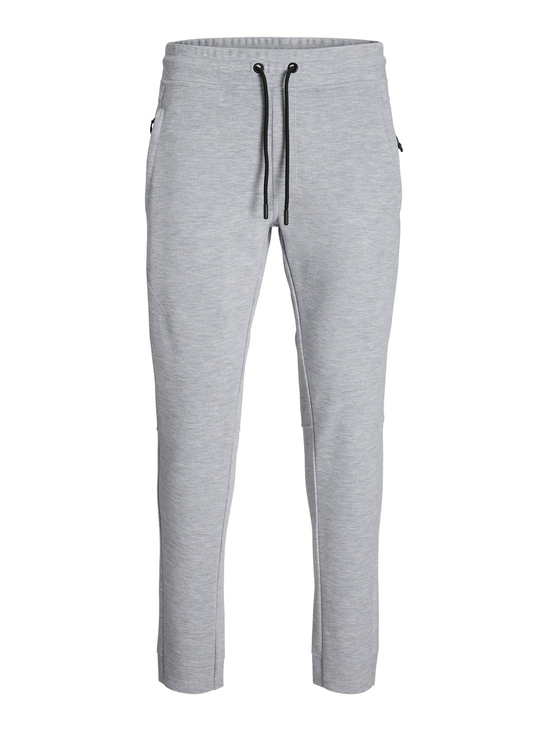 Womens Elastic Waist Sweatpants Plain Long Regular Fit Dark Grey XS