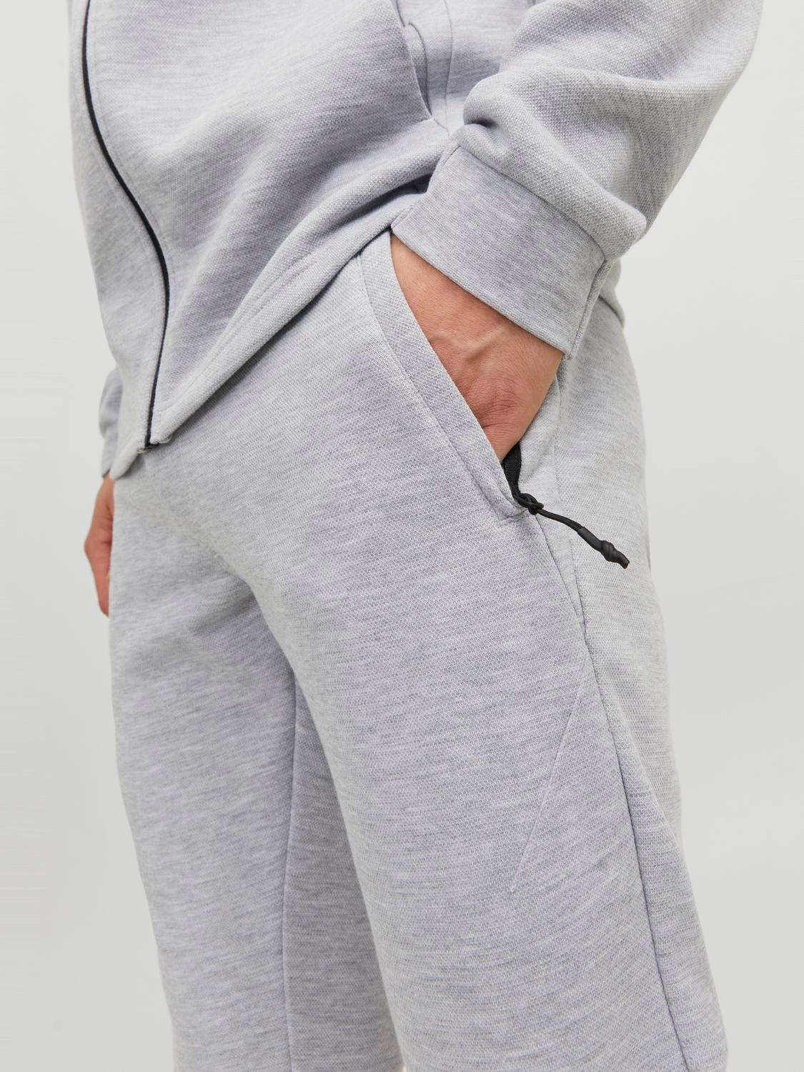 Jack & Jones Regular Fit Spodnie dresowe -Light Grey Melange - 12238368