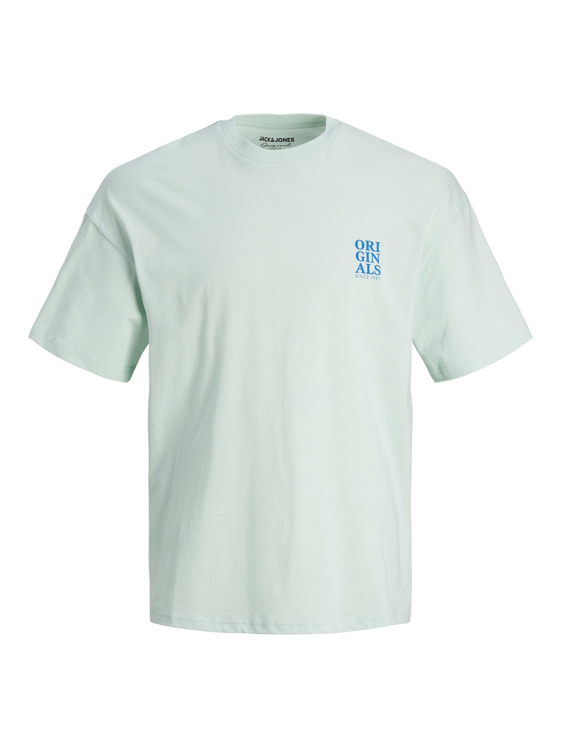Jack & Jones Ensfarvet Crew neck T-shirt -Pale Blue - 12238375