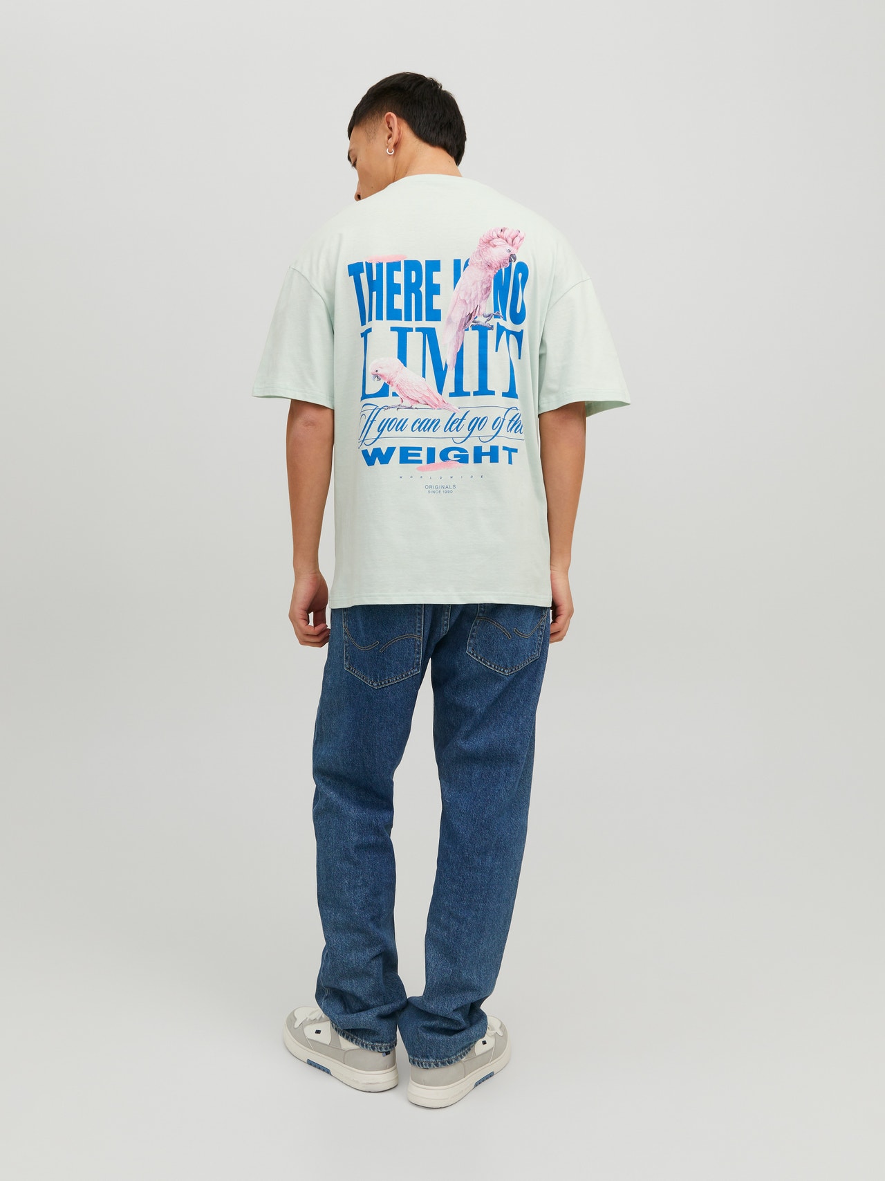 Jack & Jones T-shirt Uni Col rond -Pale Blue - 12238375
