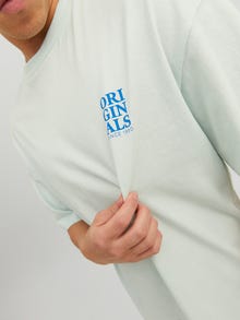 Jack & Jones T-shirt Uni Col rond -Pale Blue - 12238375
