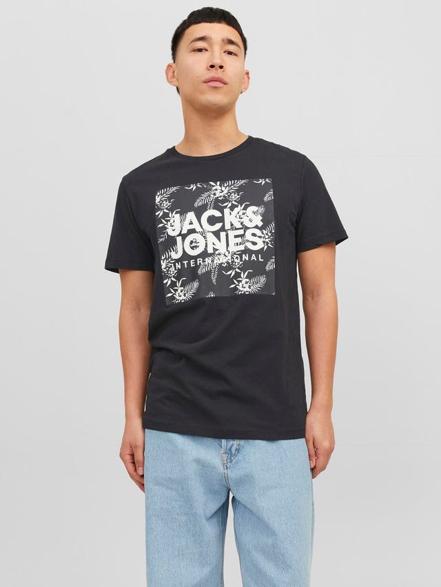 Jack & Jones T-shirt Logo Col rond - 12238456