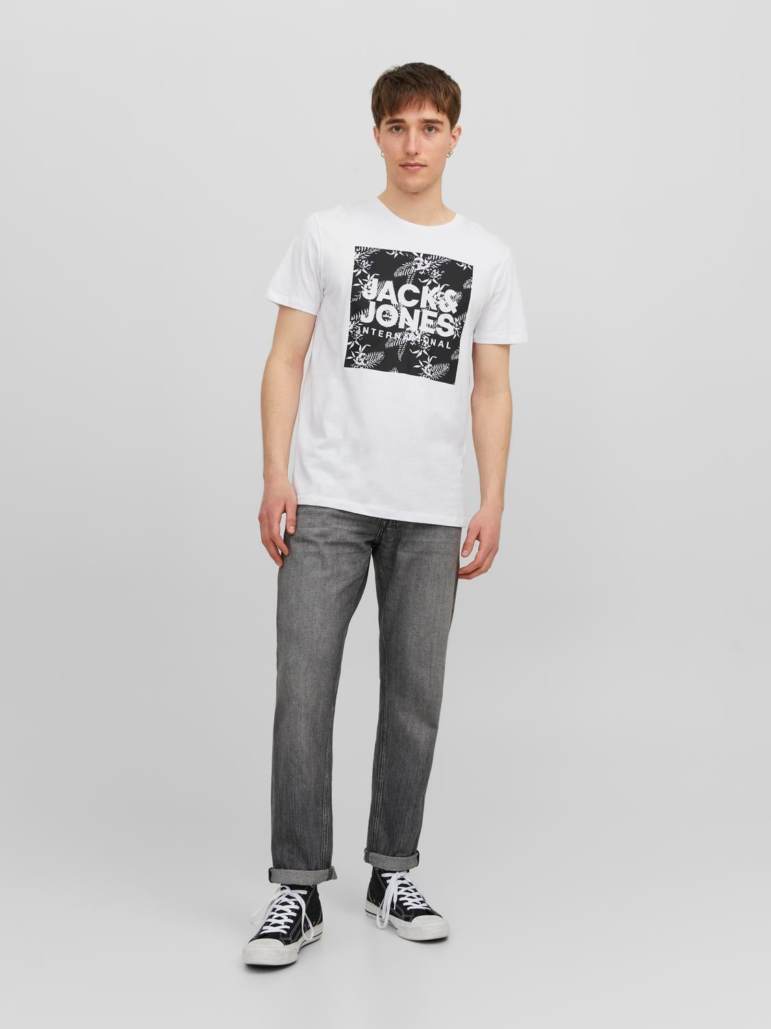 Jack and jones outlet crew neck t shirt