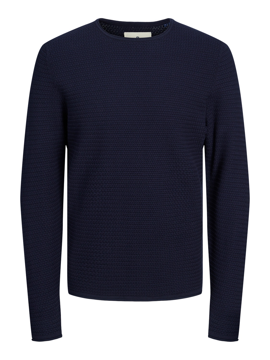 Jack & Jones Ühevärviline Meeskonnakaelusega džemper -Maritime Blue - 12238557