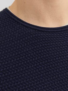 Jack & Jones Plain Crew Neck Jumper -Maritime Blue - 12238557