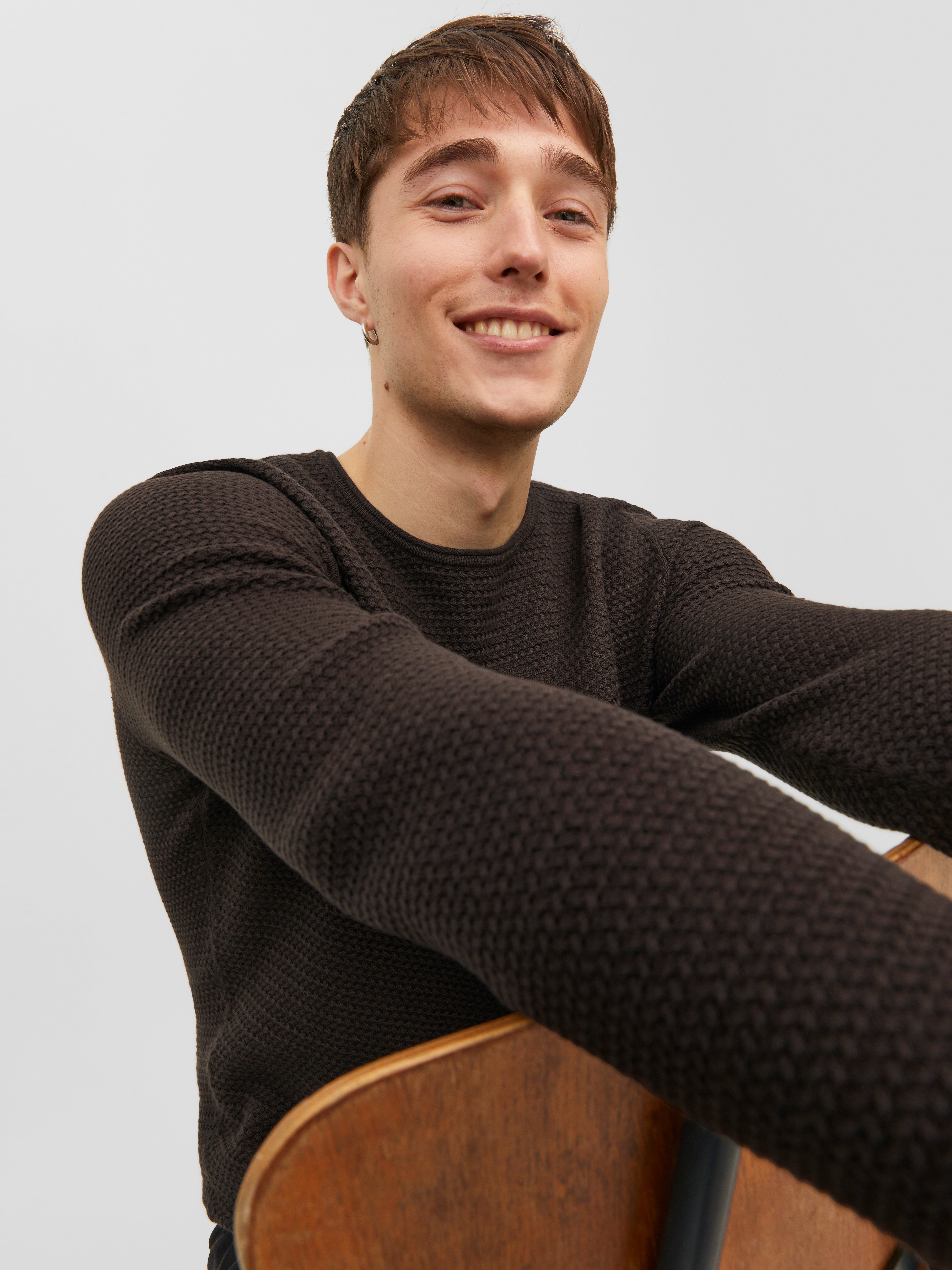 Jack & Jones Plain Crew Neck Jumper - 12238557