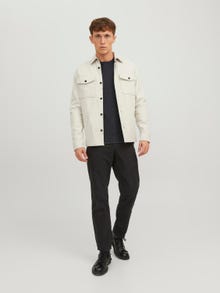 Jack & Jones Bez vzoru Svetr s okrouhlým výstřihem -Dark Grey Melange - 12238557