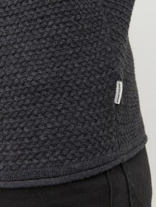 Jack & Jones Bez vzoru Svetr s okrouhlým výstřihem -Dark Grey Melange - 12238557