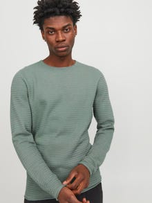 Jack & Jones Bez vzoru Svetr s okrouhlým výstřihem -Lily Pad - 12238557