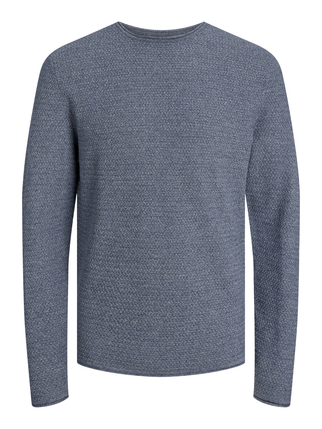 Jack & Jones Einfarbig Strickpullover mit Rundhals -Captains Blue - 12238557