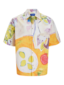 Jack & Jones Plus Size Regular Fit Skjorte med print -Buttercream - 12238610