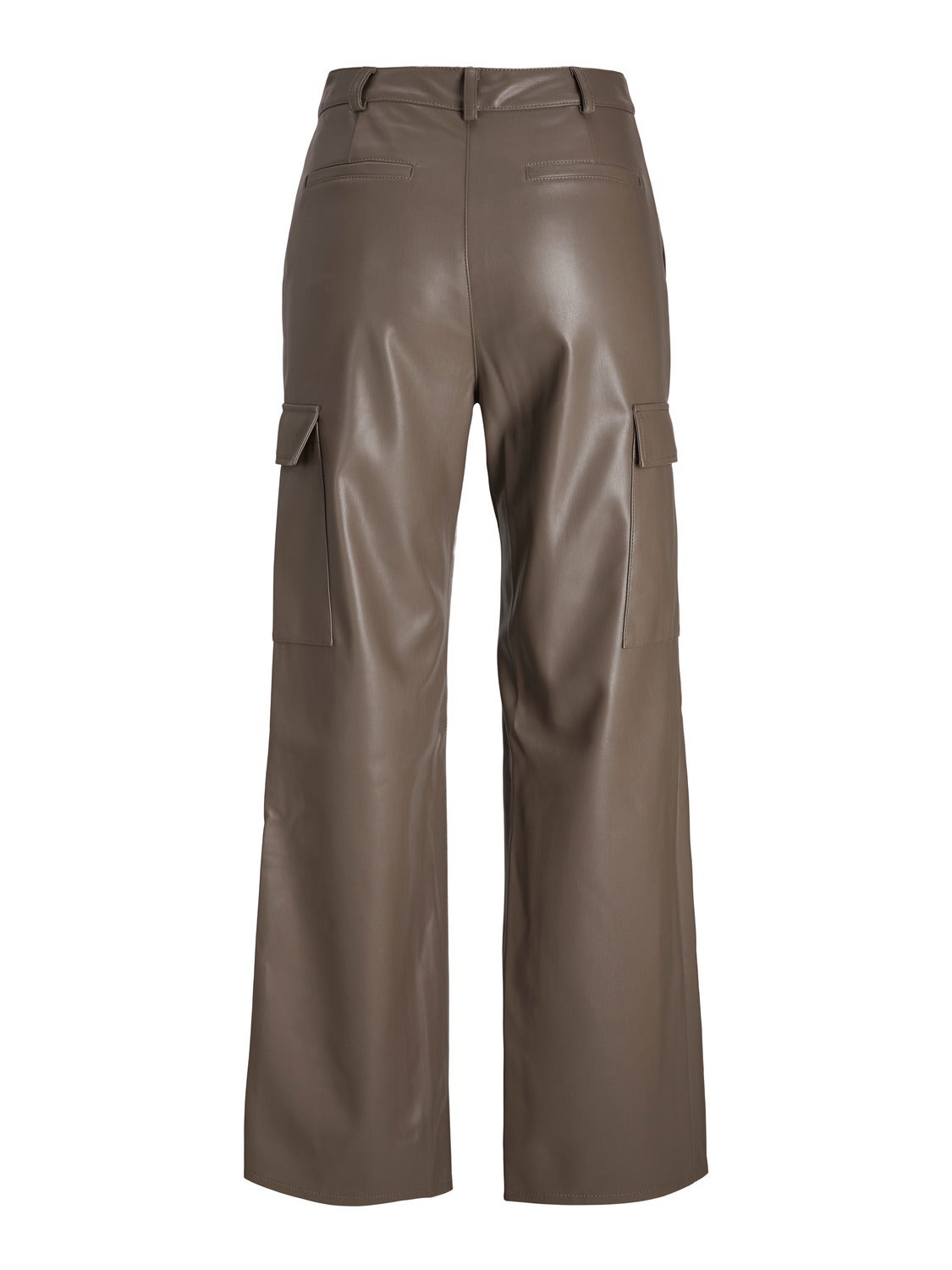 Pantalon Simili Cuir Beige