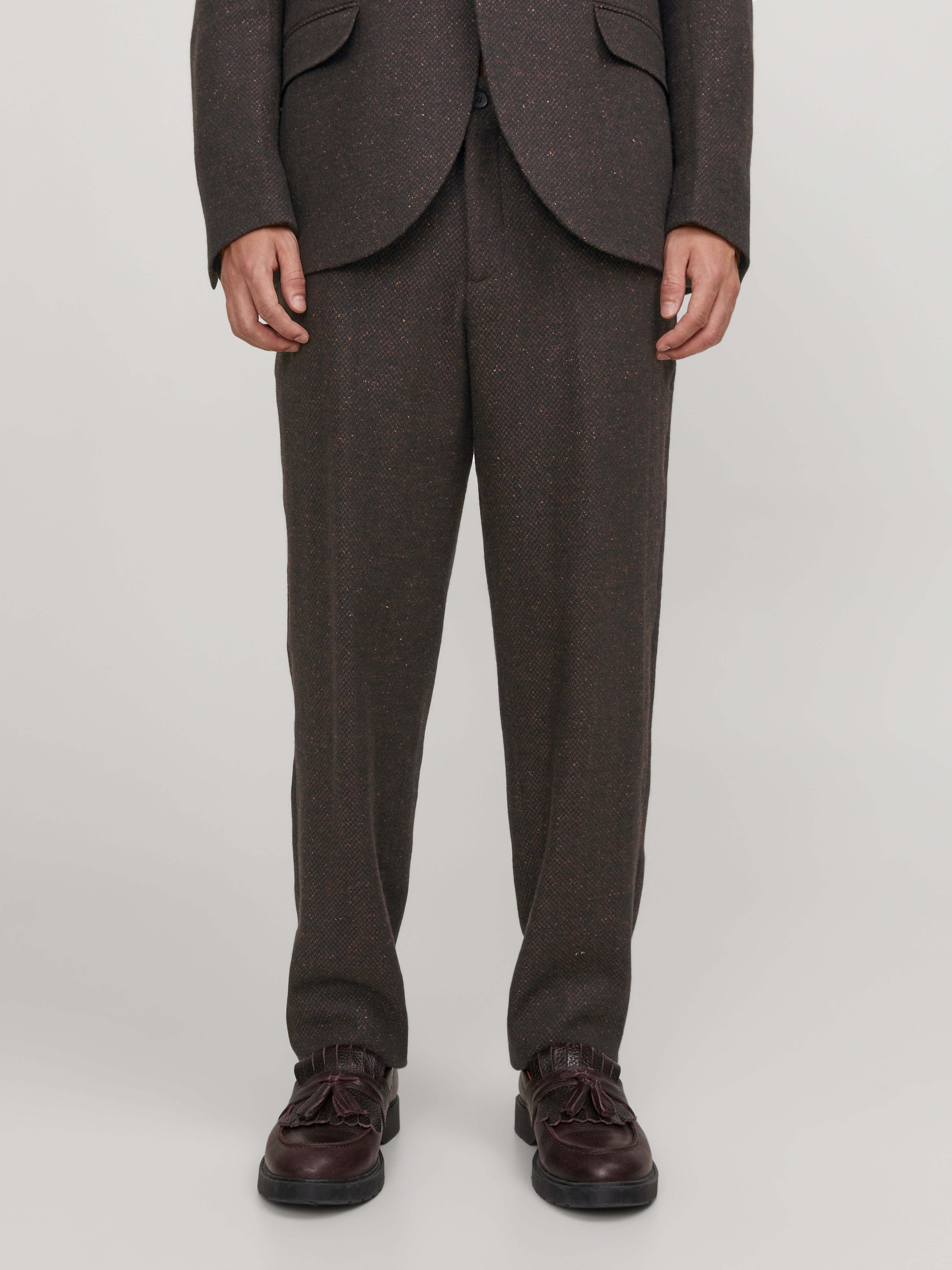 Jack & Jones JPRTWEED Slim Fit Tailored Trousers - 12238680