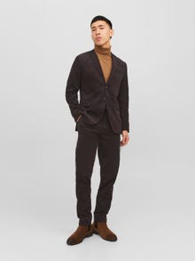 Jack & Jones JPRCORDUROY Slim Fit Tailored Trousers -Chocolate Torte - 12238698