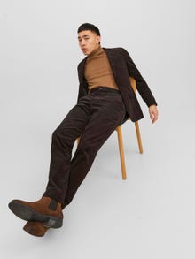 Jack & Jones JPRCORDUROY Slim Fit Tailored Trousers -Chocolate Torte - 12238698