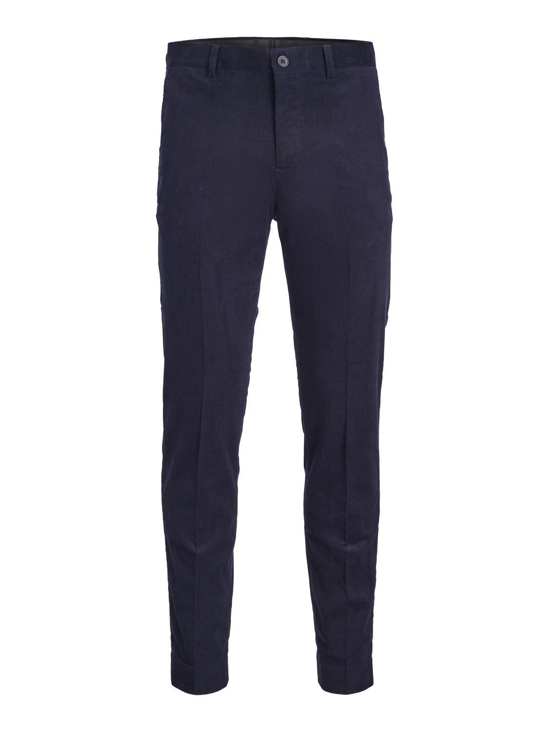 Buy Navy Blue Cotton Flax Elasticated Mid-Rise Pant Online at SeamsFriendly