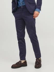 Jack & Jones JPRCORDUROY Slim Fit Tailored Trousers -Perfect Navy - 12238698