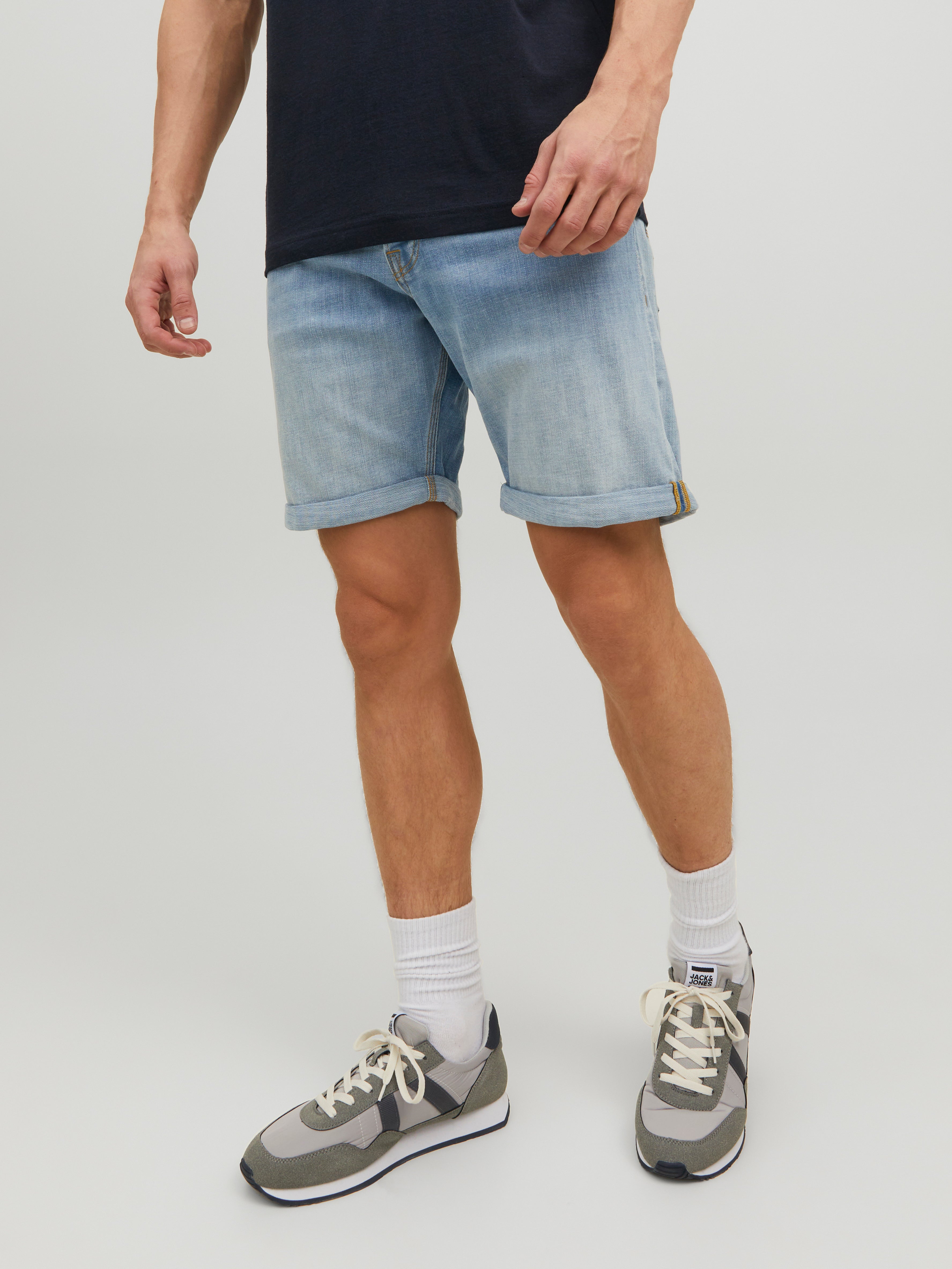 Buy Jack & Jones Blue Distressed Denim Shorts for Men's Online @ Tata CLiQ