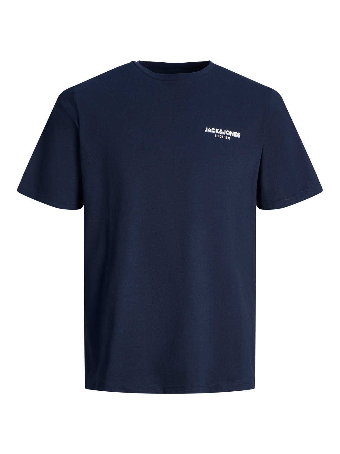 Jack & Jones Logo O-hals T-skjorte -Navy Blazer - 12238844