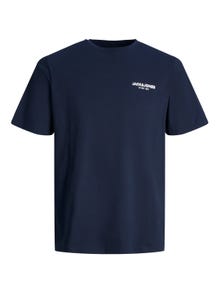 Jack & Jones T-shirt Logo Col rond -Navy Blazer - 12238844