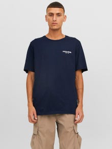 Jack & Jones Logo Crew neck T-shirt -Navy Blazer - 12238844