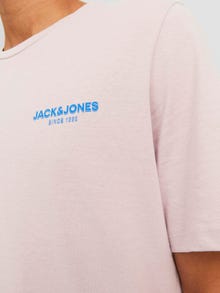 Jack & Jones Logotyp Rundringning T-shirt -Violet Ice - 12238844