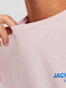 Jack & Jones Logo Rundhals T-shirt -Violet Ice - 12238844